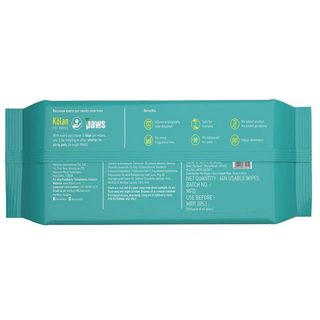Kolan Pet Wipes – Gentle, Eco-Friendly Cleaning for Dogs, Cats & More (Pack of 60 Wipes)