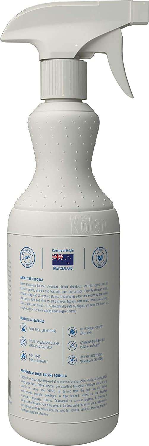 Kolan Organic Eco-Friendly Bathroom Cleaner | Toilet Bowl Cleaner | Floor Cleaner | Glass Cleaner - 700 ML Each (Combo Pack of 4)