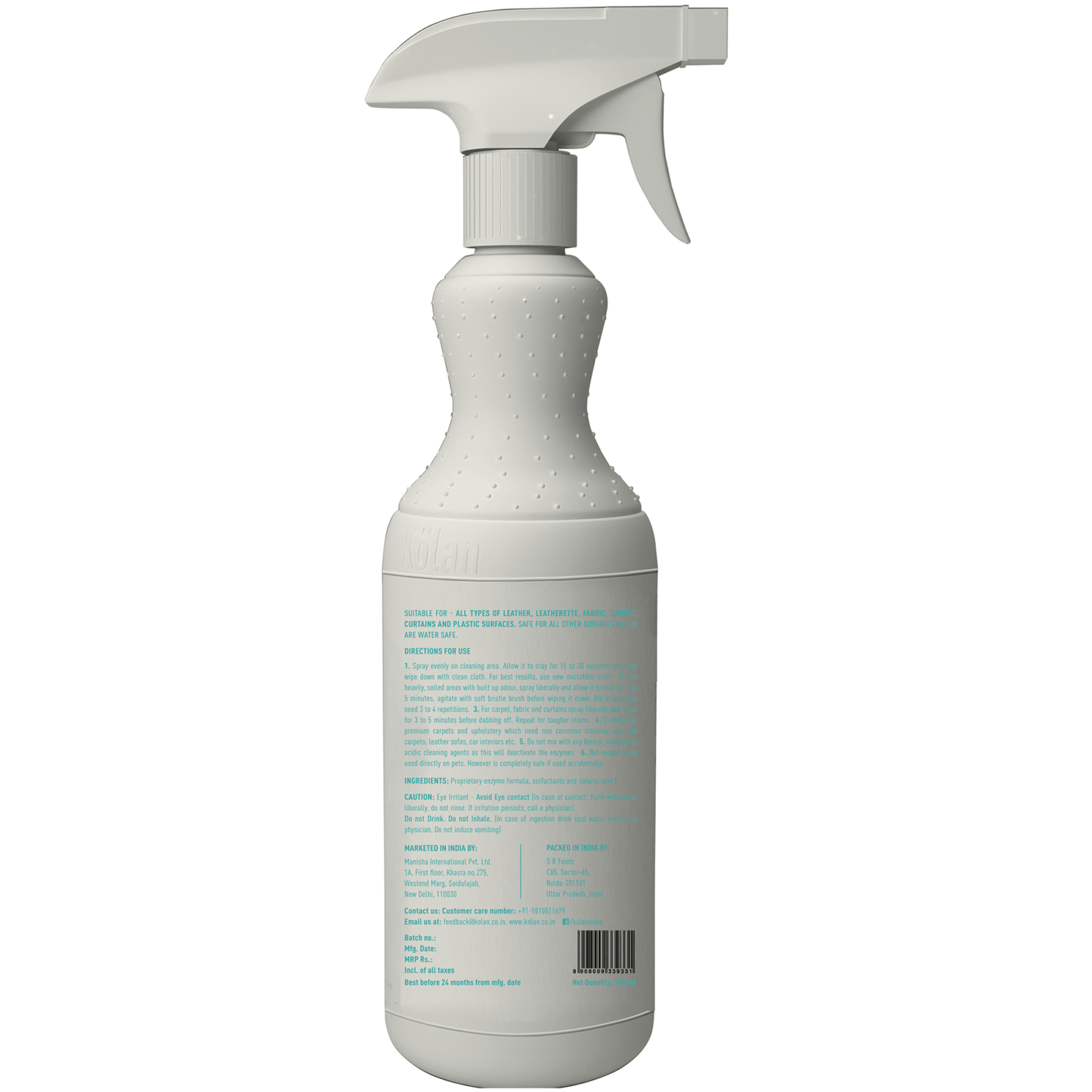 Kolan- Pet Stains & Odour Remover (For Soft Surfaces) 700ML
