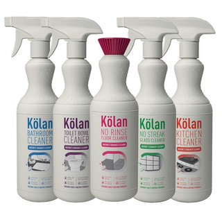 Kolan Organic Bathroom Cleaner | Toilet Bowl Cleaner | Floor Cleaner | Kitchen Cleaner | Glass Cleaner - 700 ML Each (Combo Pack of 5)