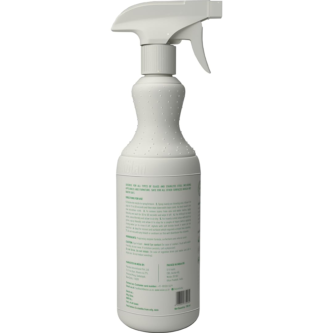 Kolan Organic Eco-Friendly Bathroom Cleaner | Toilet Bowl Cleaner | Floor Cleaner | Glass Cleaner - 700 ML Each (Combo Pack of 4)