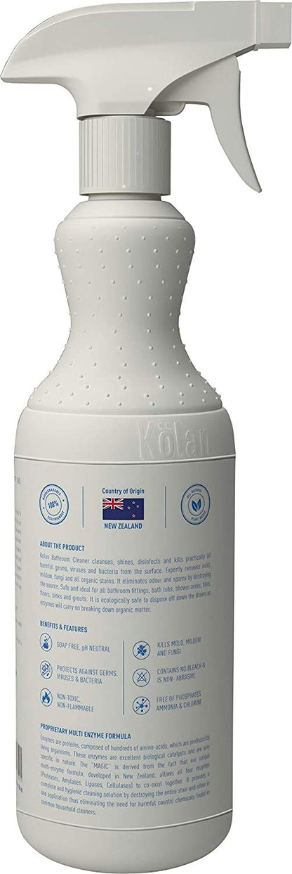 Kolan Organic Eco-Friendly Bathroom Cleaner | Toilet Bowl Cleaner | Floor Cleaner | Kitchen Cleaner | Glass Cleaner - 700 ML Each (Combo Pack of 5)