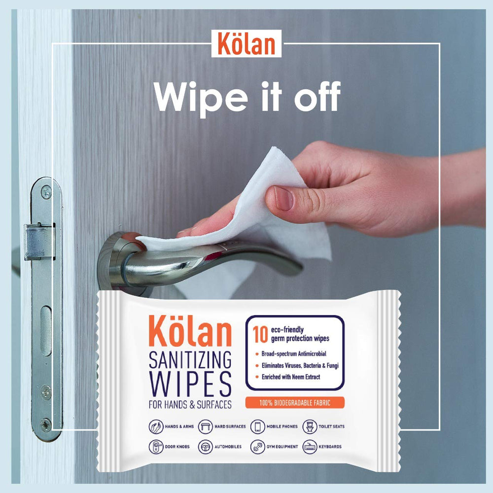
                  
                    Kolan Eco Friendly Sanitizing Wipes For Hand & Surfaces
                  
                