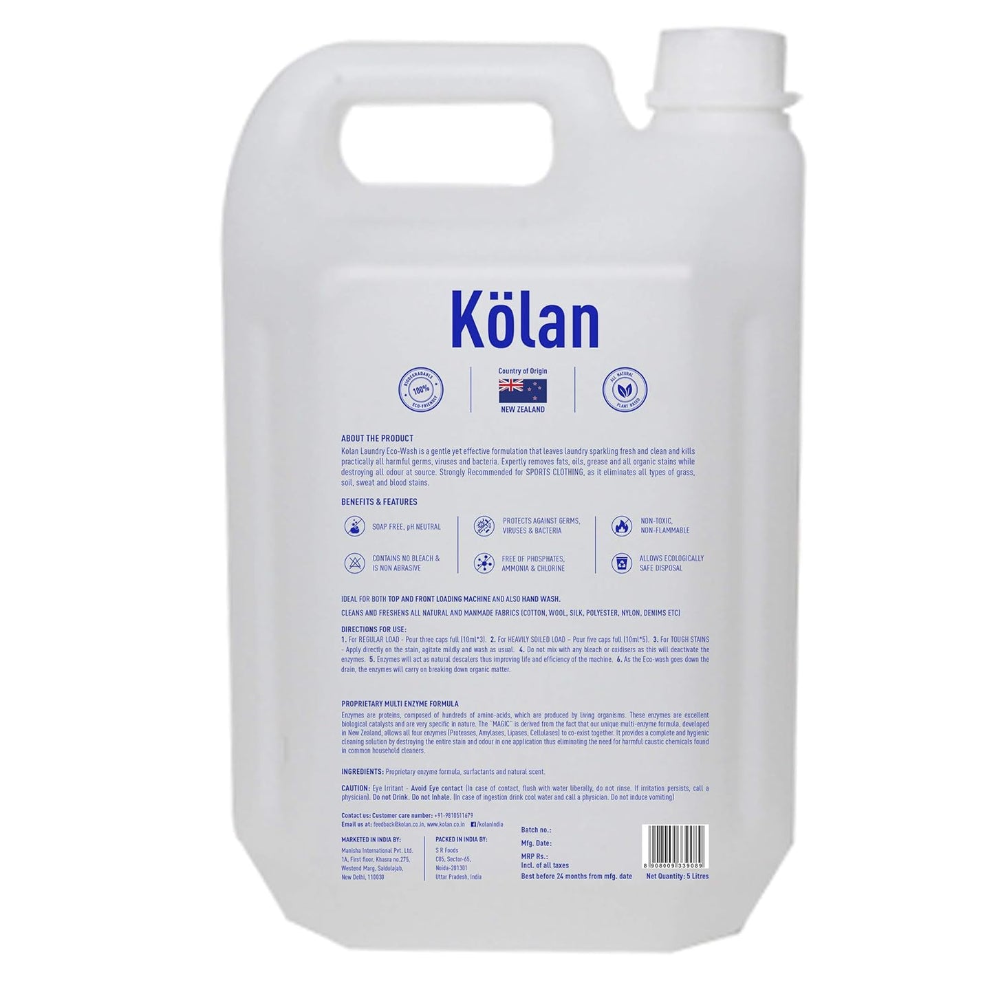 Kolan- Laundry Eco-Wash 5 Ltr