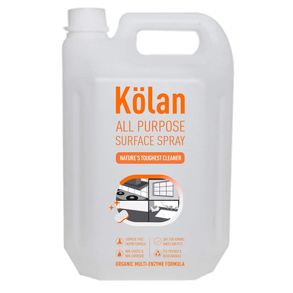 Kolan Organic Enzyme Based All Purpose Surface Spray Cleaner 5L Can