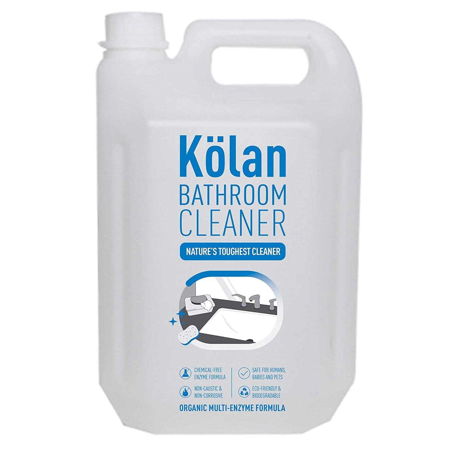 Kolan Organic Enzyme Based Bathroom Cleaner 5L Can