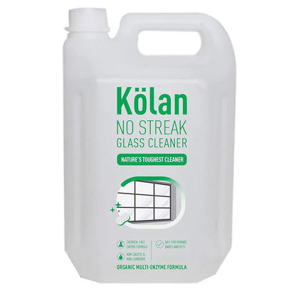 Kolan Organic Enzyme Based No Streak Glass Cleaner 5L Can